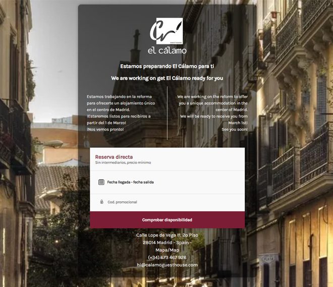 El Cálamo GuestHouse - Coming Soon