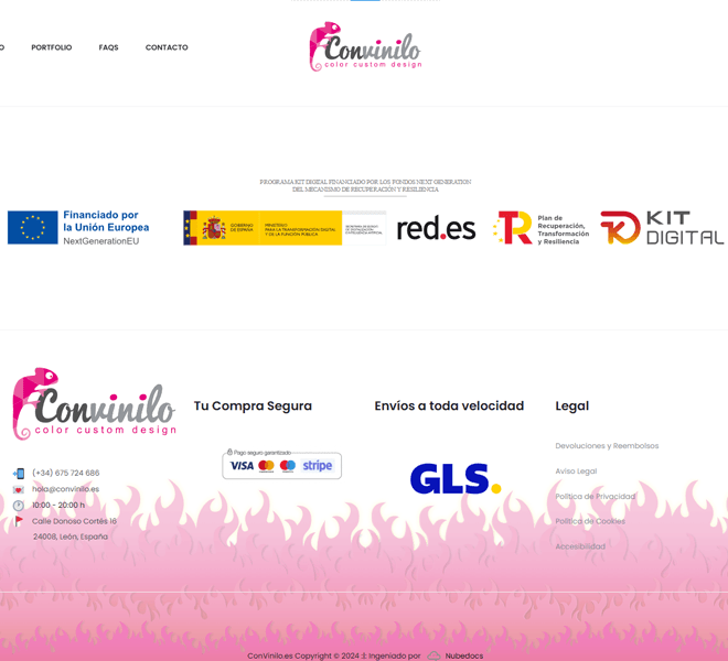 Convinilo.es - Pie de páginas